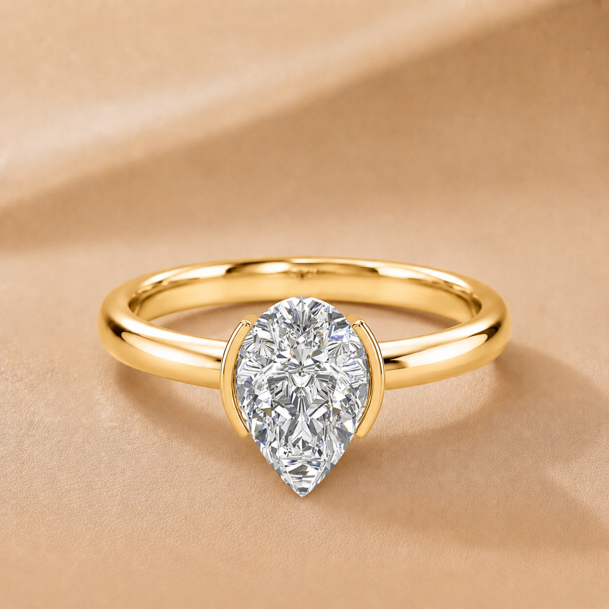 Modern Bezel-Inspired Solitaire Engagement Ring