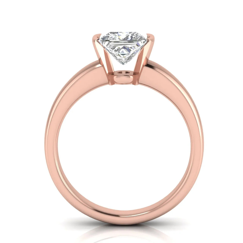 Modern Bezel-Inspired Solitaire Engagement Ring