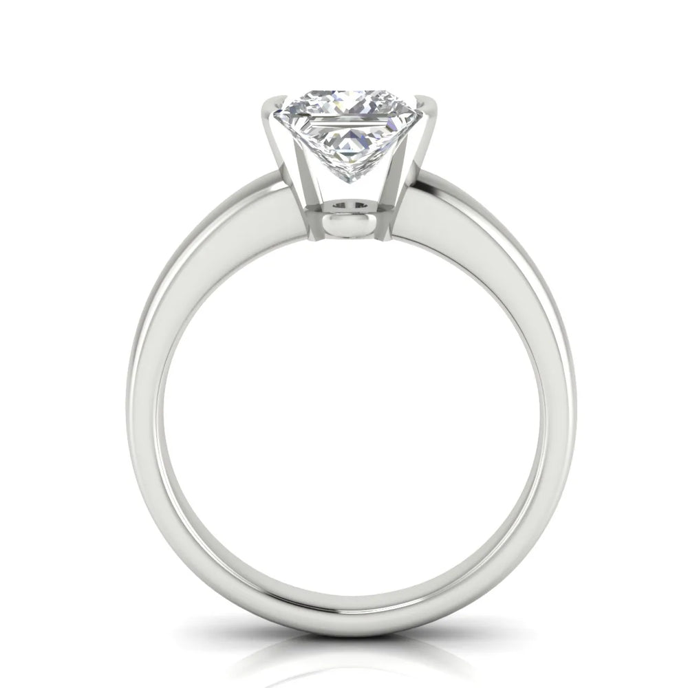 Modern Bezel-Inspired Solitaire Engagement Ring
