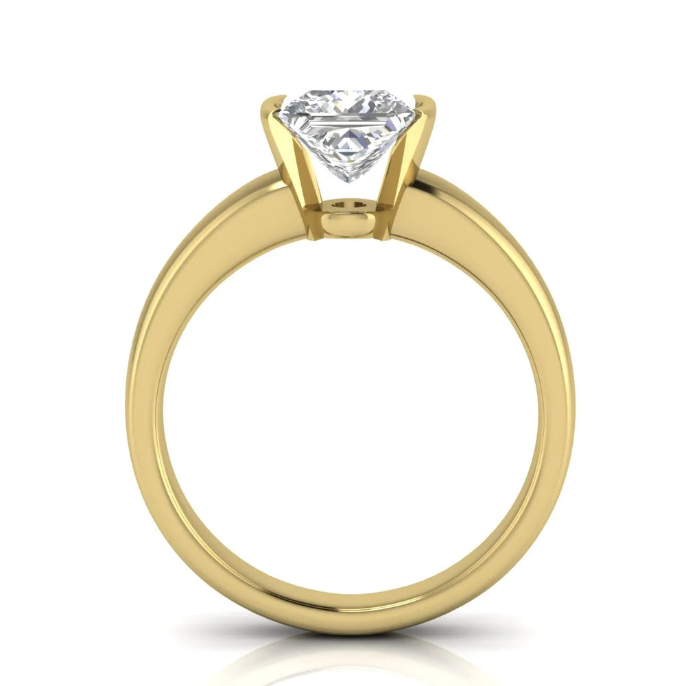 Modern Bezel-Inspired Solitaire Engagement Ring