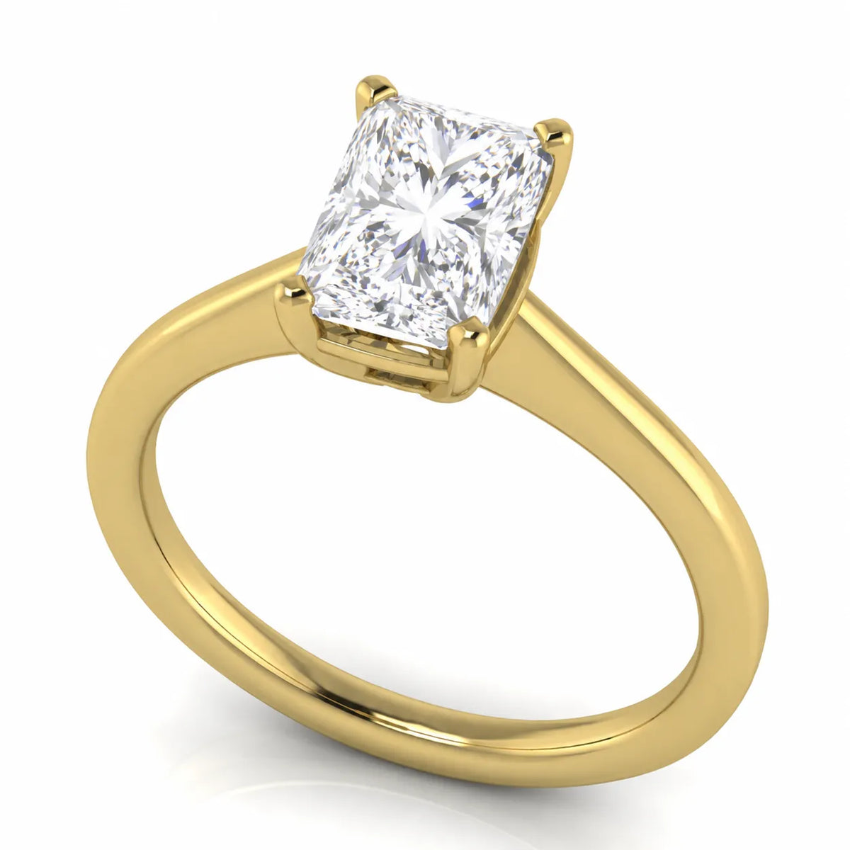 Modern Bezel-Inspired Solitaire Engagement Ring