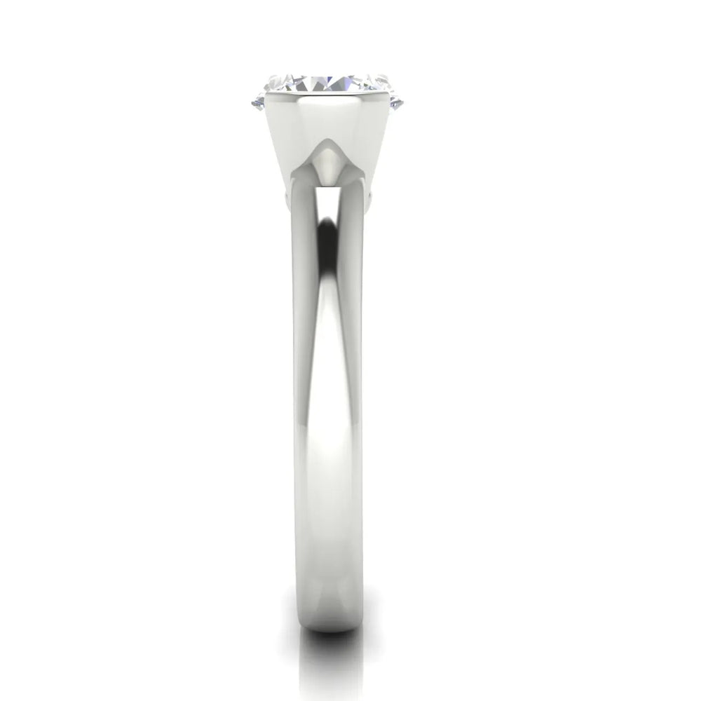 Modern Bezel-Inspired Solitaire Engagement Ring