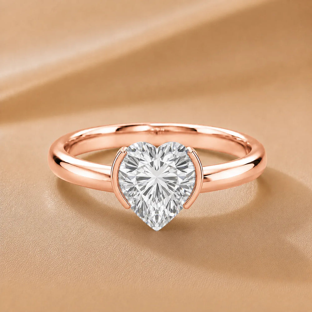 Modern Bezel-Inspired Solitaire Engagement Ring