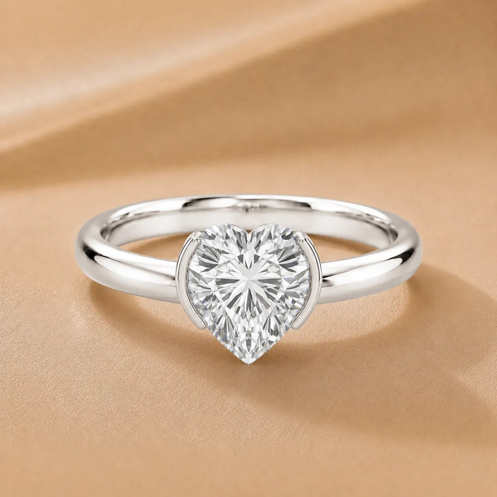 Modern Bezel-Inspired Solitaire Engagement Ring