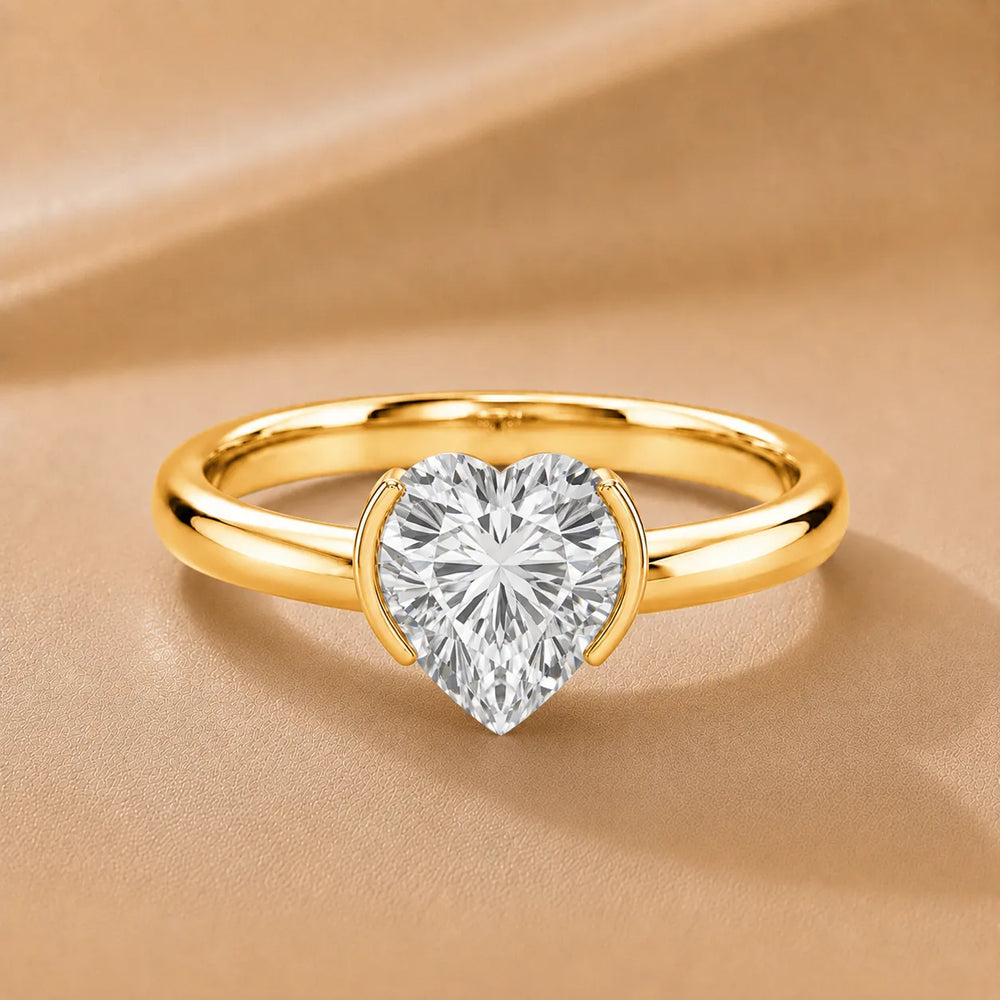 Modern Bezel-Inspired Solitaire Engagement Ring