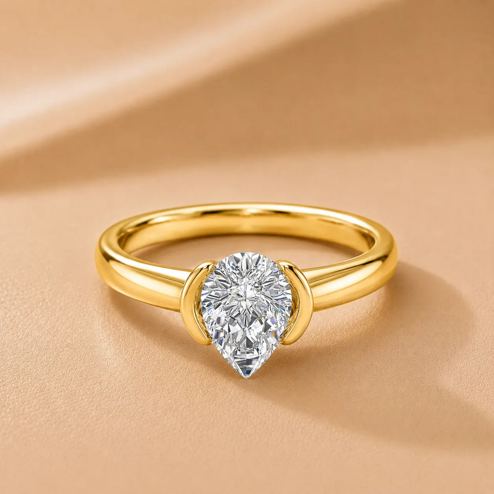 Modern Bezel-Inspired Solitaire Ring