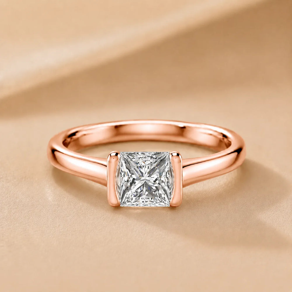 Modern Bezel-Inspired Solitaire Ring