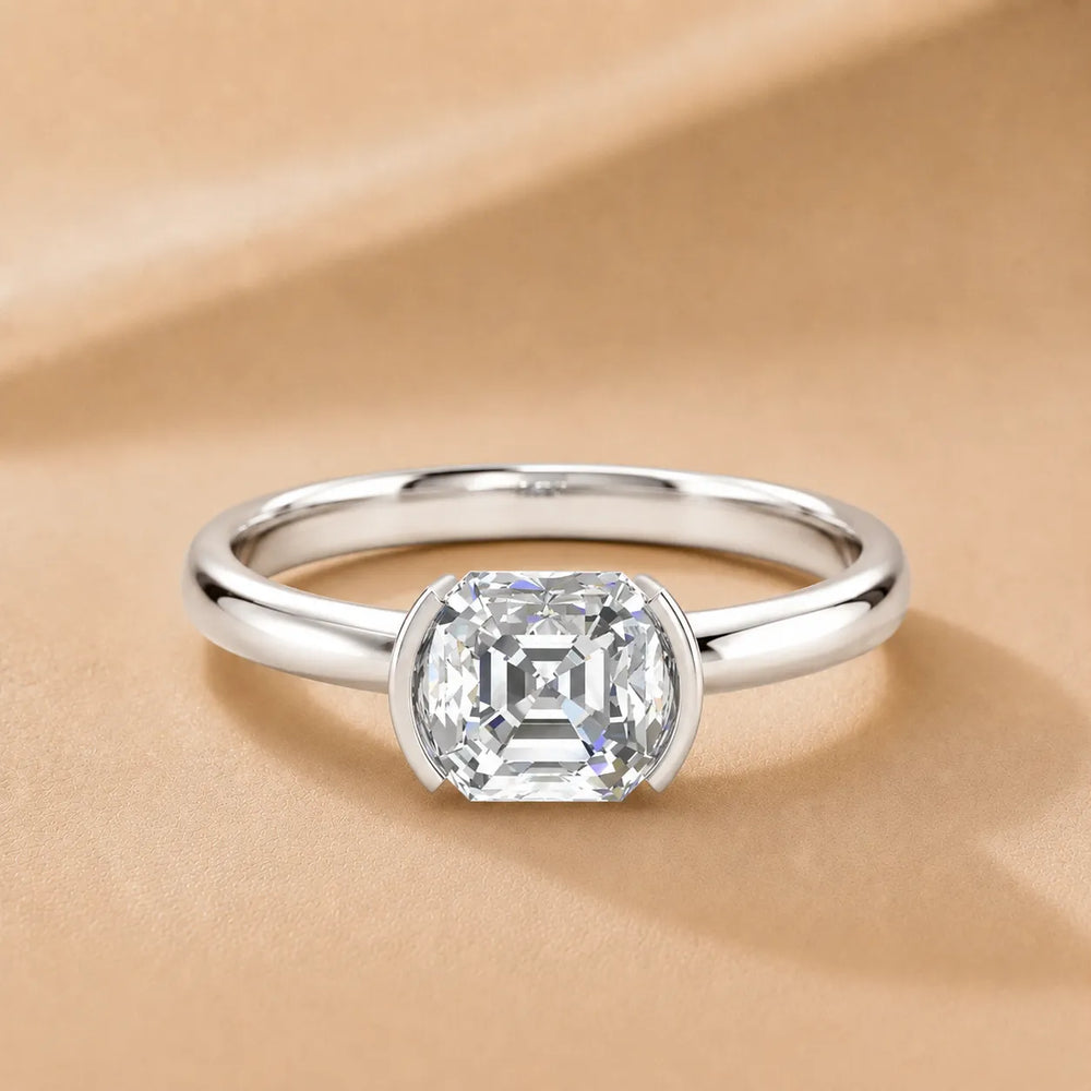 Modern Bezel-Inspired Solitaire Engagement Ring