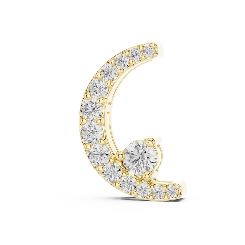Moonlit Wave Diamond Necklace