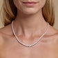 17 ctw Round Lab Grown Diamond Graduated Riviera Necklace