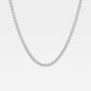 25 ctw Round Lab Grown Diamond Tennis Necklace - 16 Inches