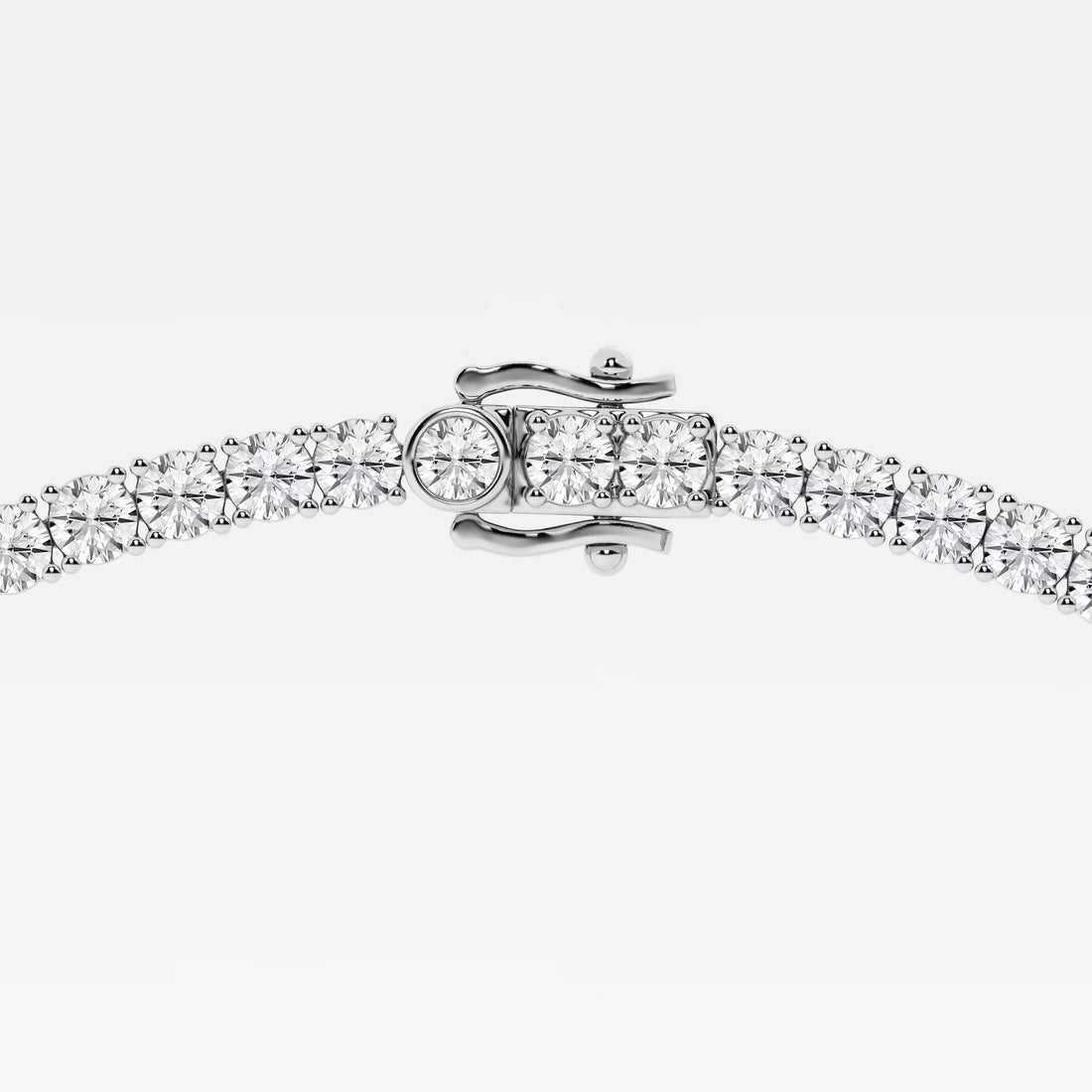 25 ctw Round Lab Grown Diamond Tennis Necklace - 16 Inches