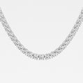 25 ctw Round Lab Grown Diamond Tennis Necklace - 16 Inches