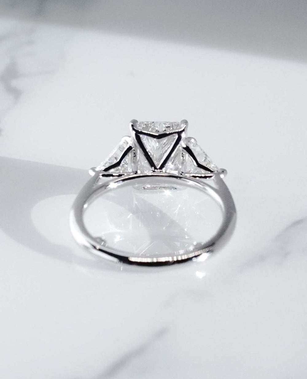Radiant Cut Labgrown Engagement Ring,