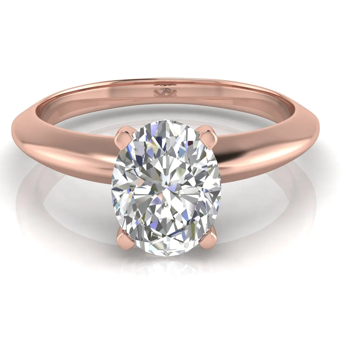 Romantic Solitaire Ring with Elegant Prong Setting