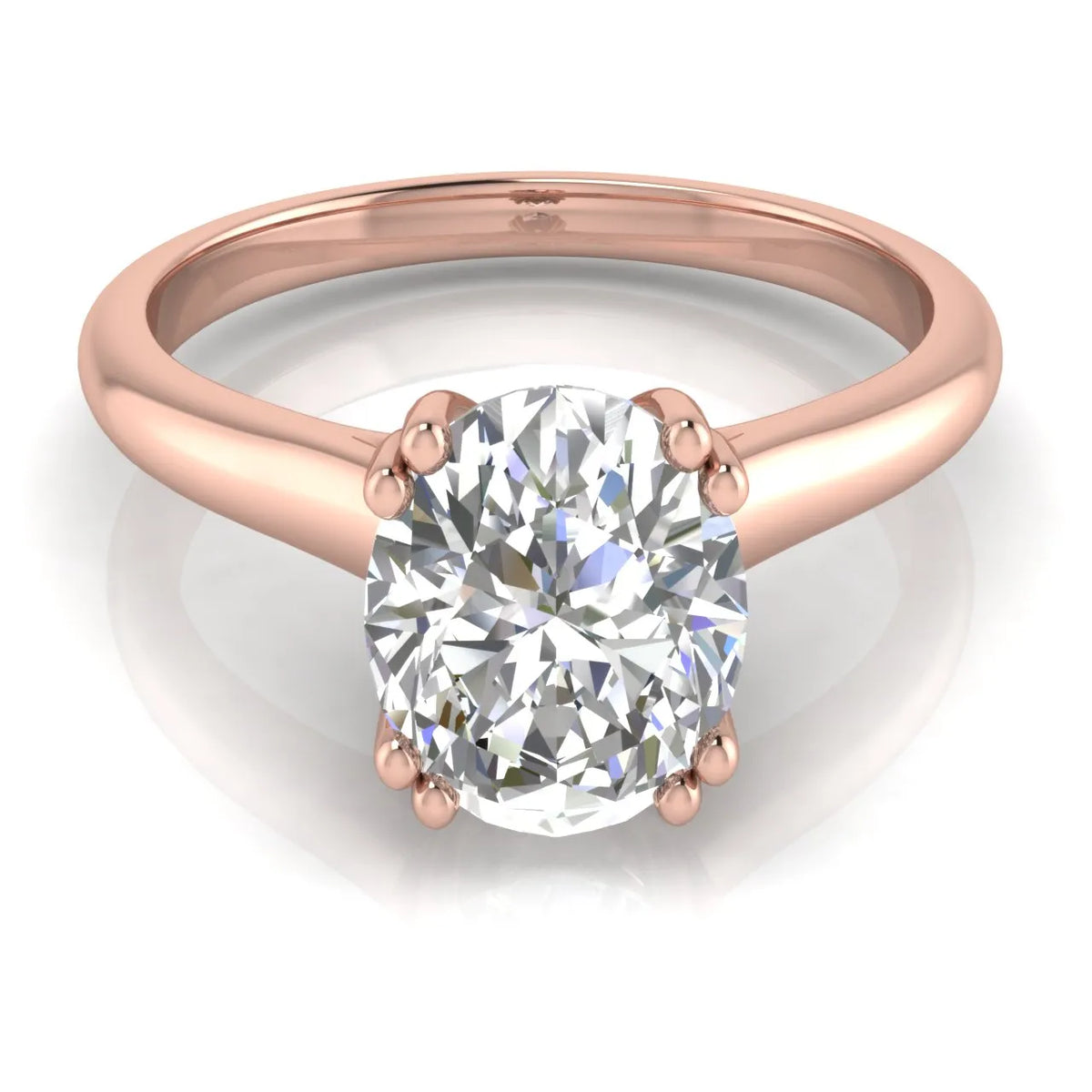 Elegant Solitaire Ring with Refined Prong Setting