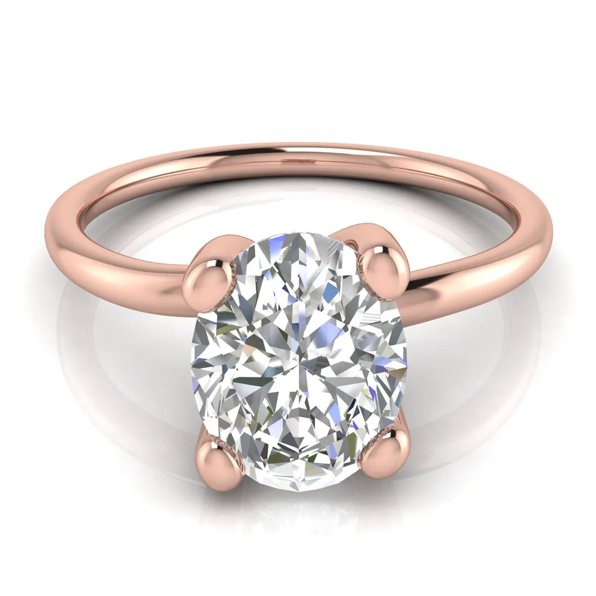 Romantic Solitaire Ring with Classic Setting