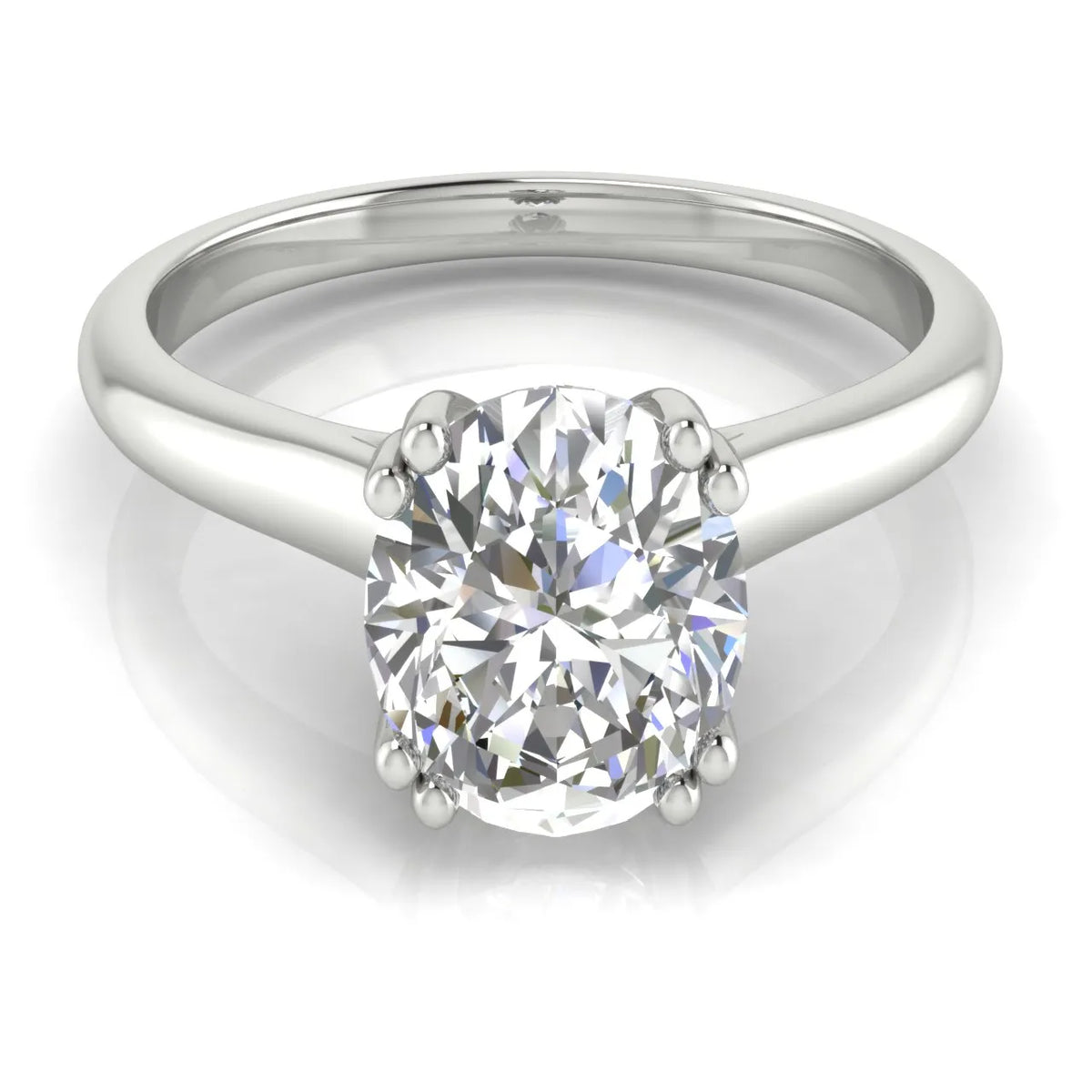 Elegant Solitaire Ring with Refined Prong Setting