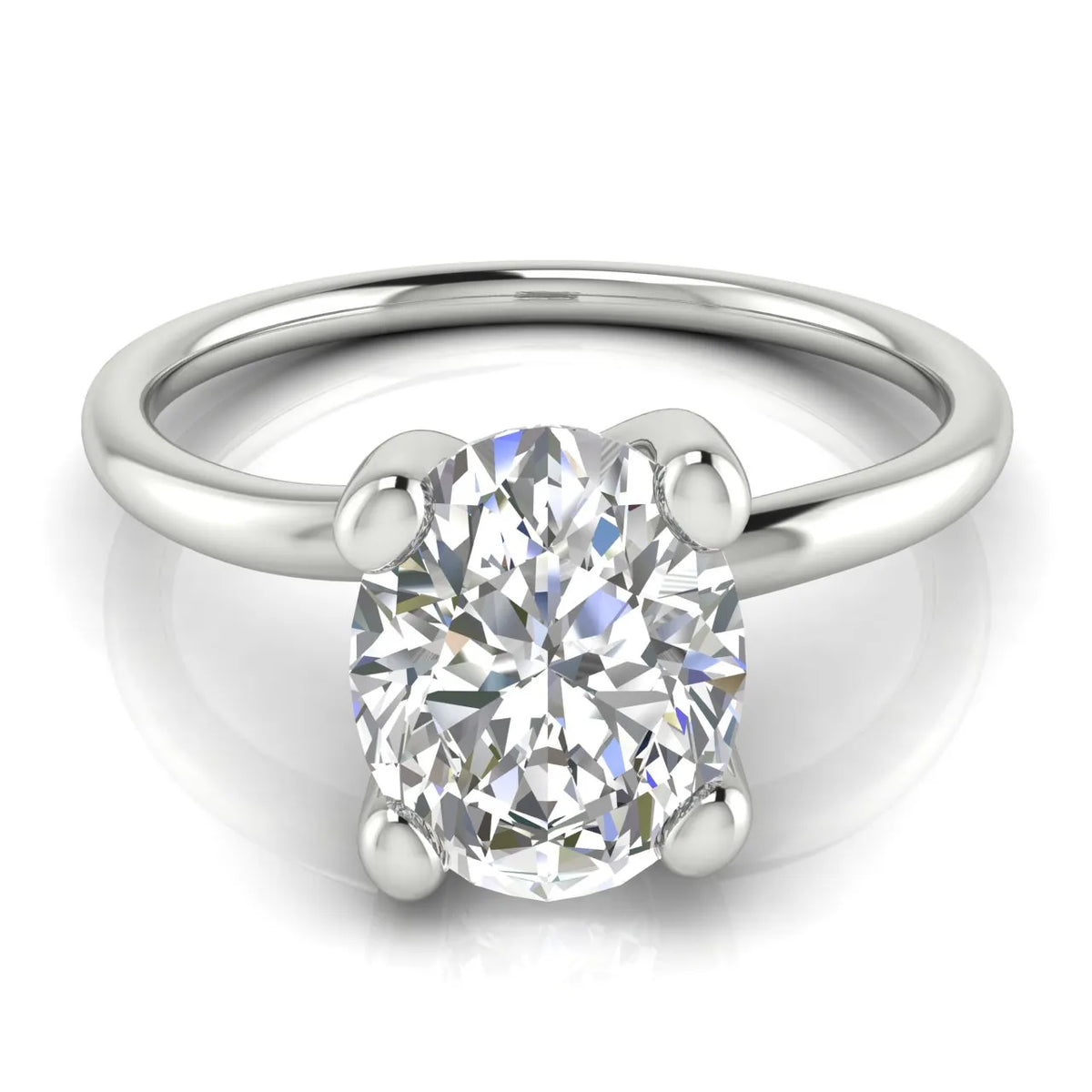 Romantic Solitaire Ring with Classic Setting