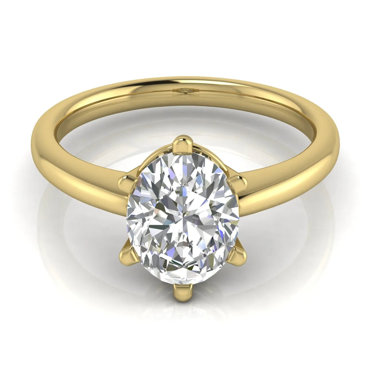 Elegant Solitaire Ring with Classic Prong Setting