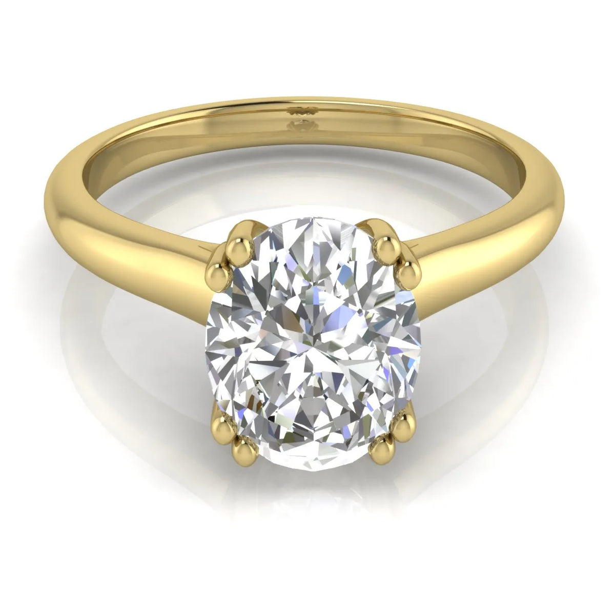 Elegant Solitaire Ring with Refined Prong Setting