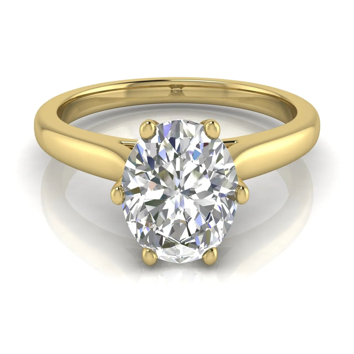 Romantic Solitaire Ring with Timeless Design