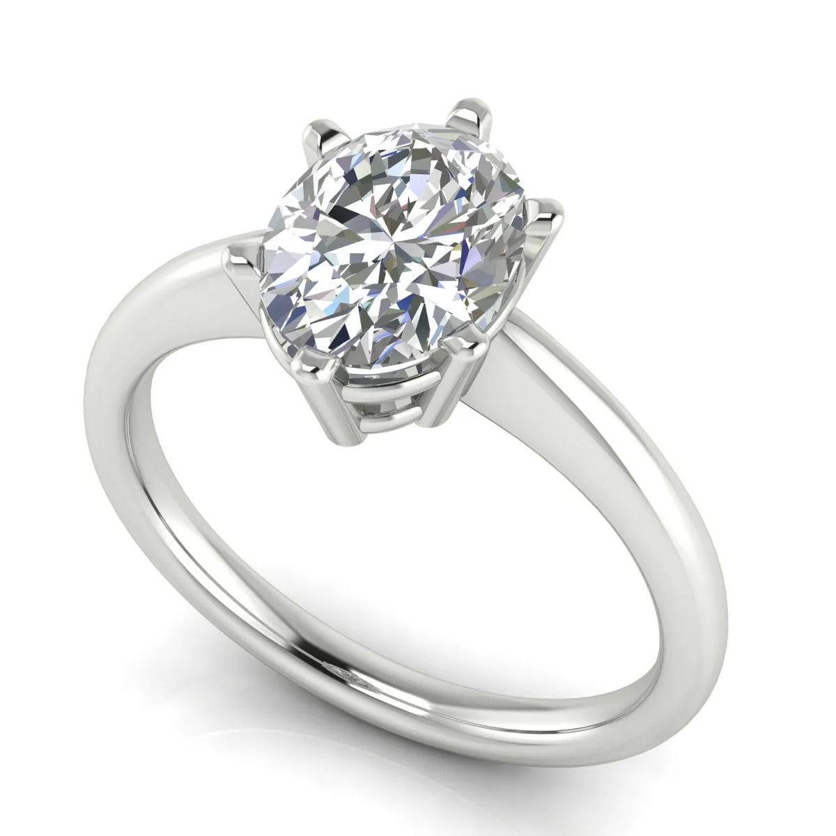 Elegant Solitaire Ring with Classic Prong Setting