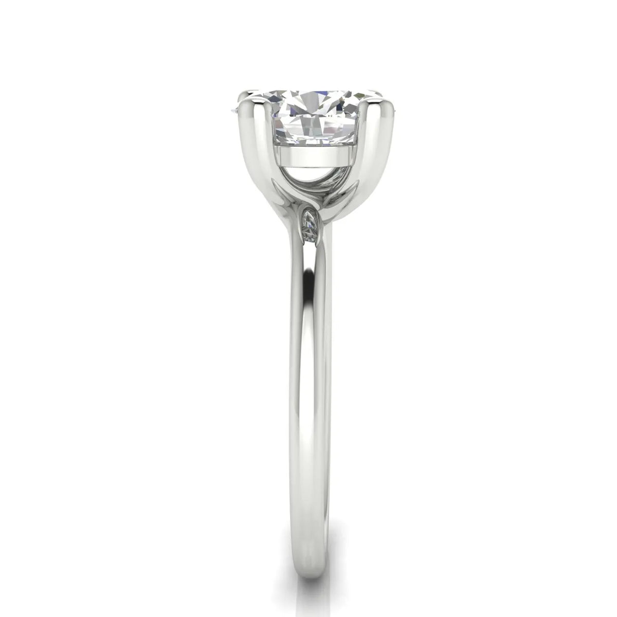 Romantic Solitaire Ring with Classic Setting