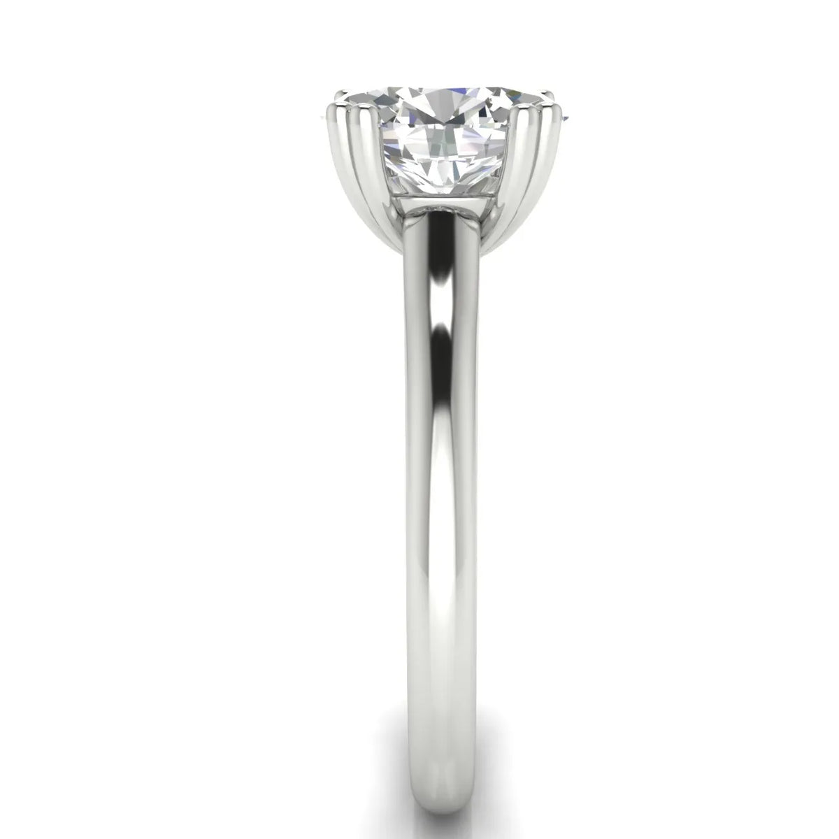 Elegant Solitaire Ring with Refined Prong Setting