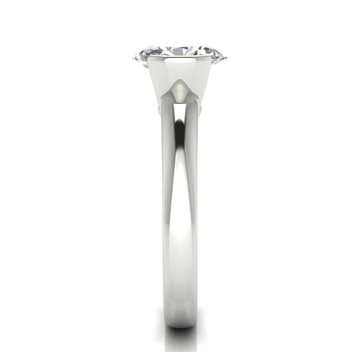 Modern Bezel-Inspired Solitaire Engagement Ring