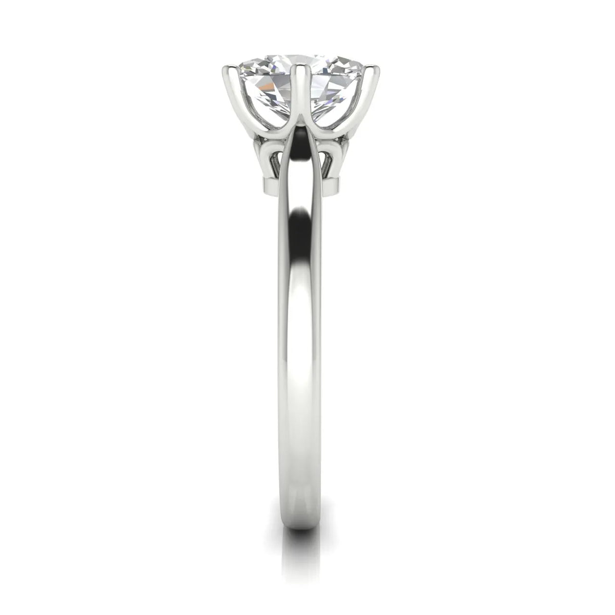 Romantic Solitaire Ring with Timeless Design