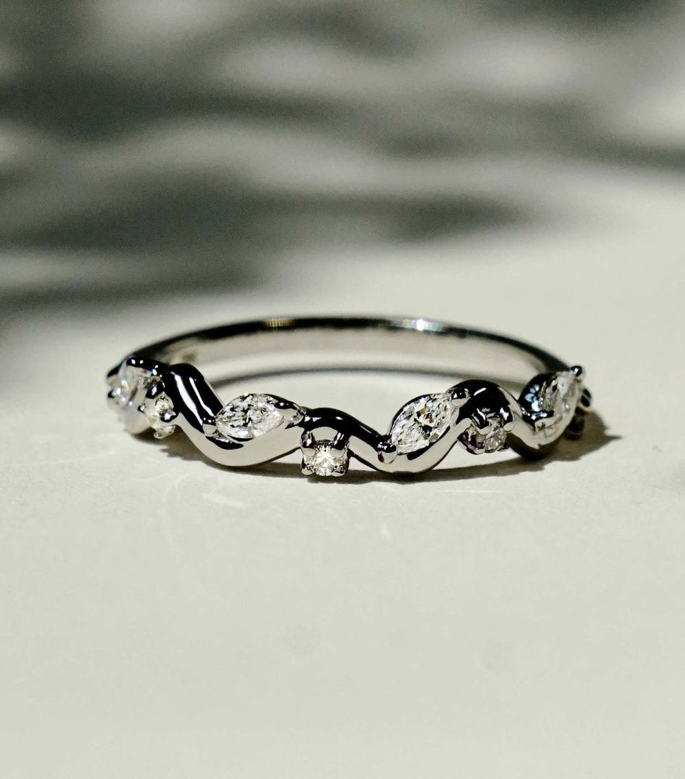 Marquise Labgrown Wedding Band