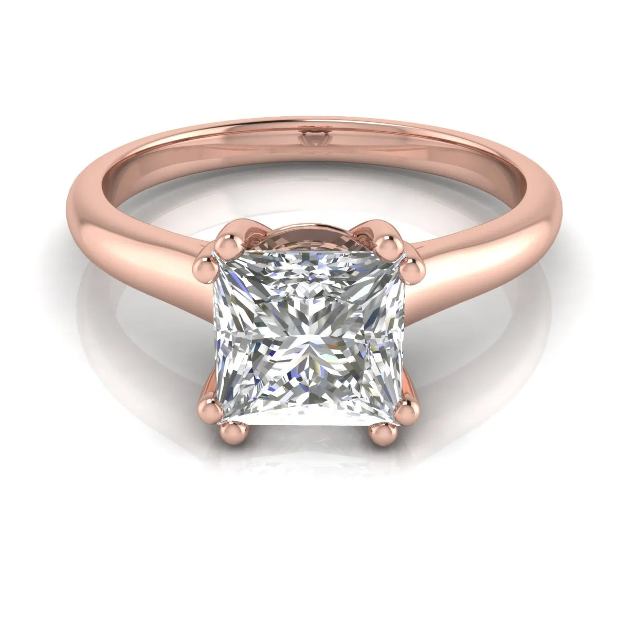 Elegant Solitaire Ring with Refined Prong Setting