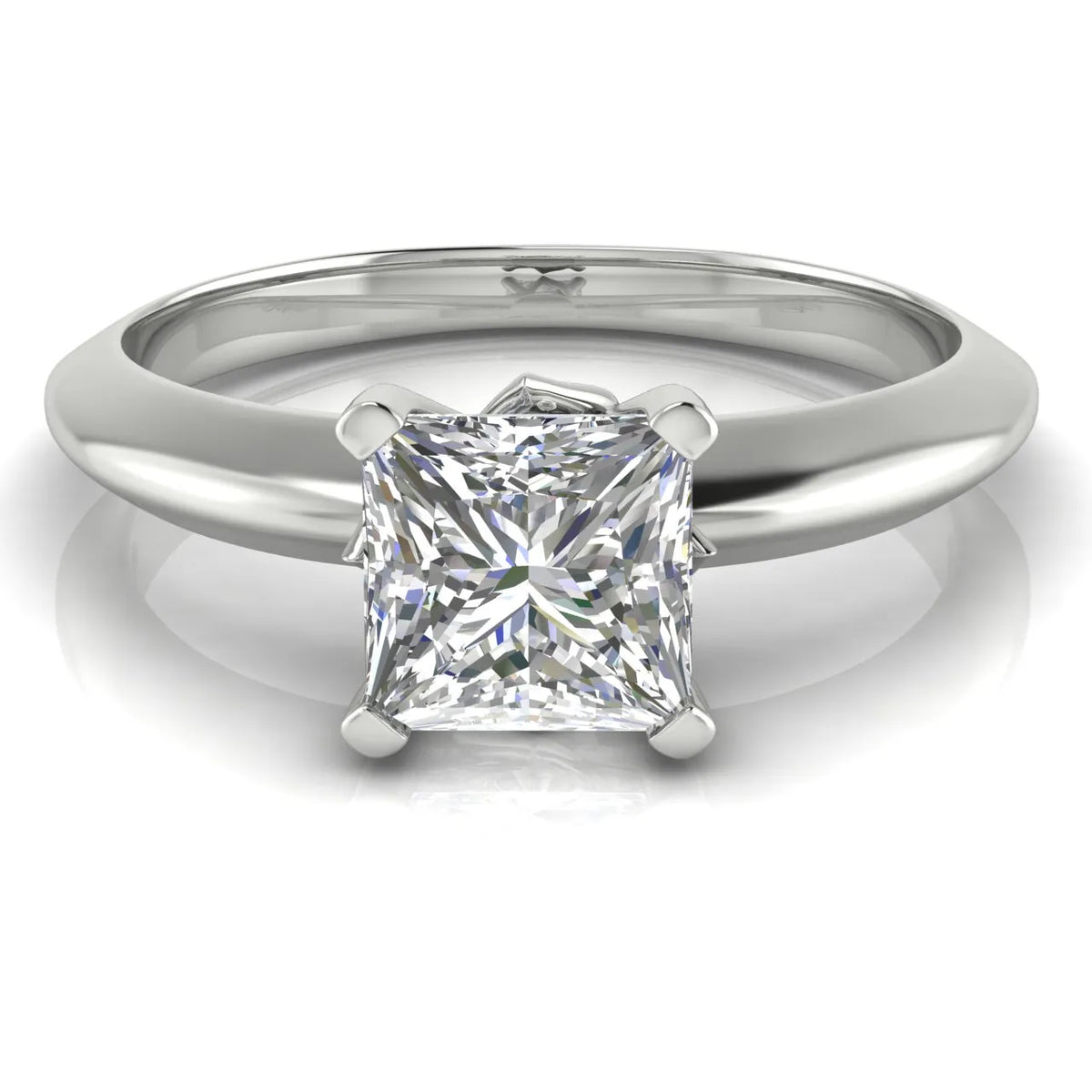 Romantic Solitaire Ring with Elegant Prong Setting