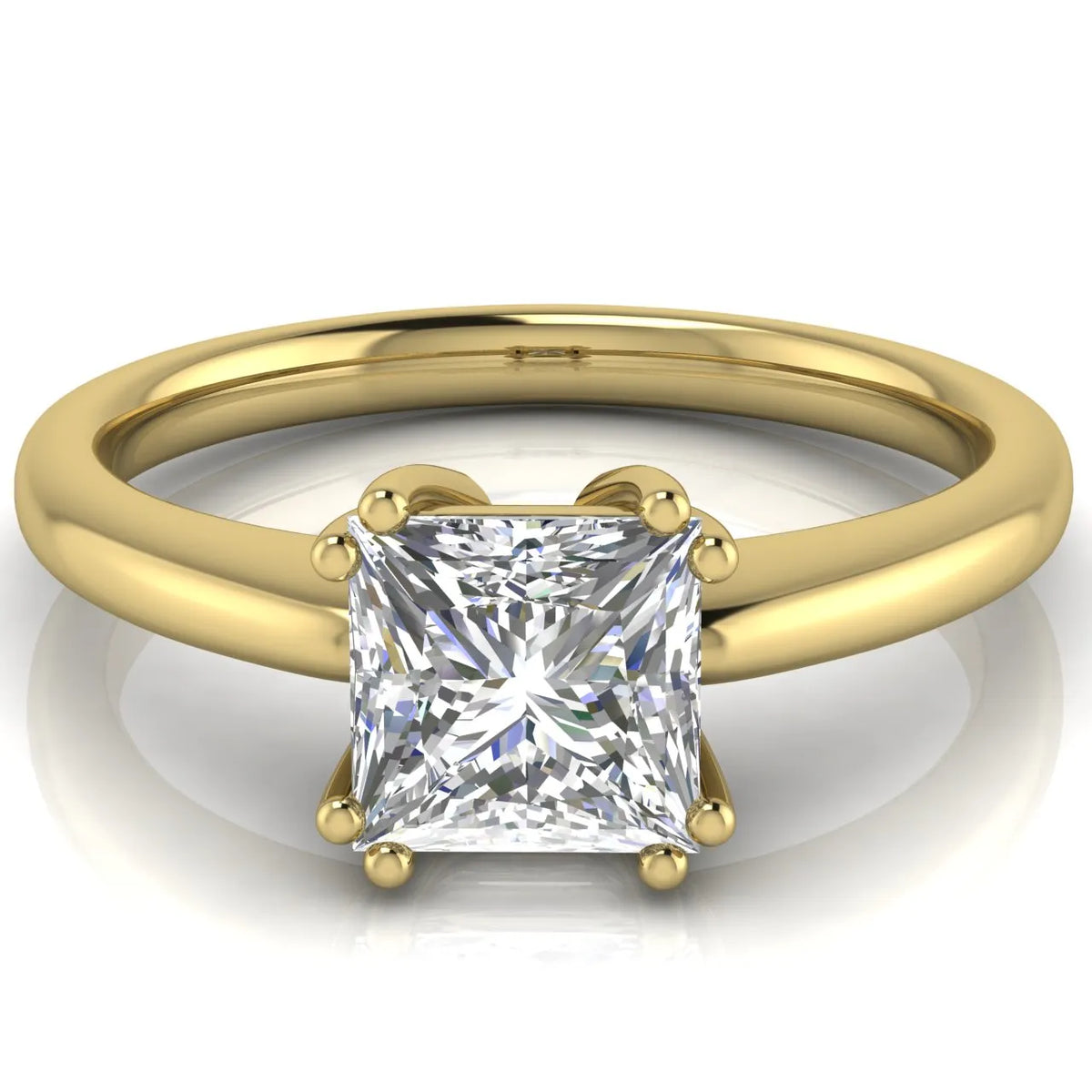 Elegant Solitaire Ring with Classic Prong Setting