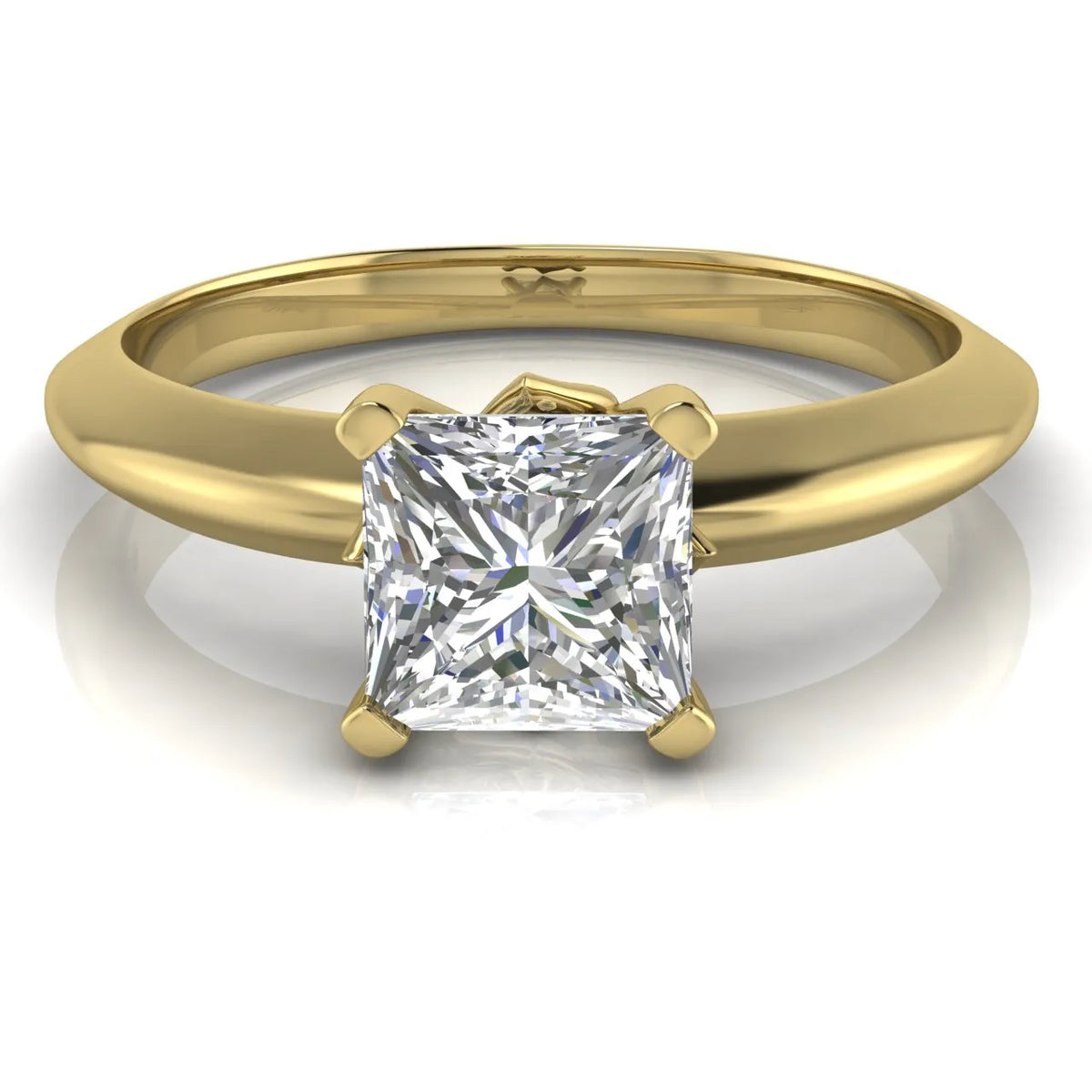 Romantic Solitaire Ring with Elegant Prong Setting