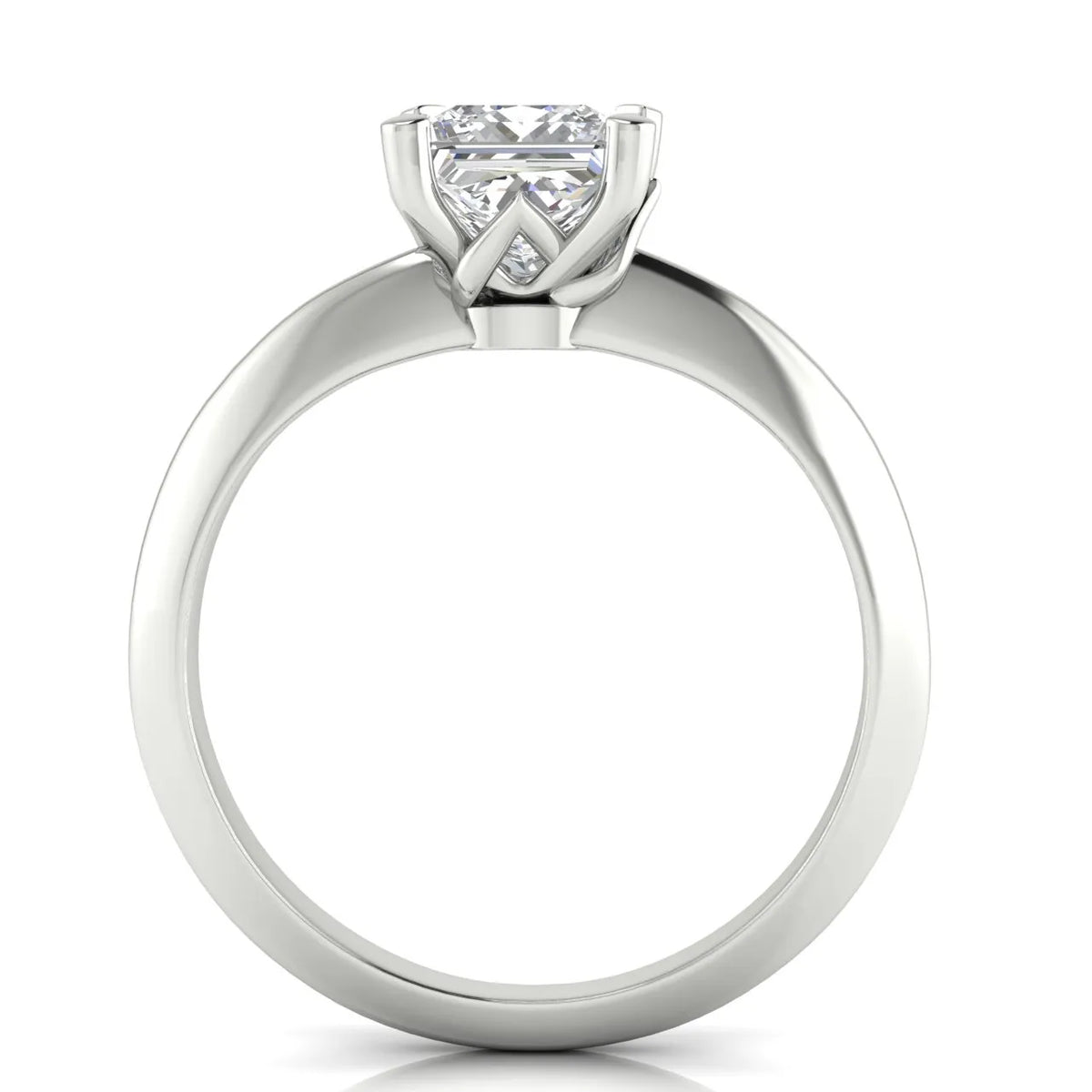 Romantic Solitaire Ring with Elegant Prong Setting