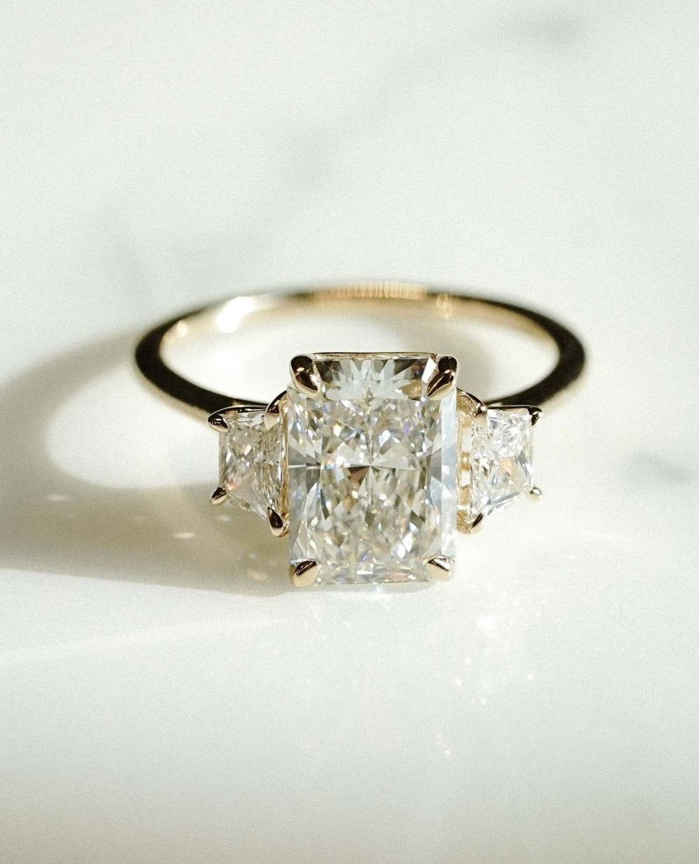 Radiant Cut Labgrown Engagement Ring
