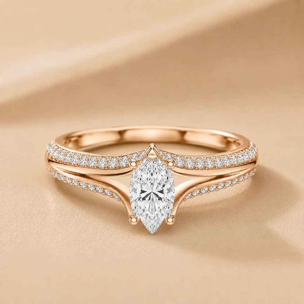 Promise of the Heart Ring with Side Stone
