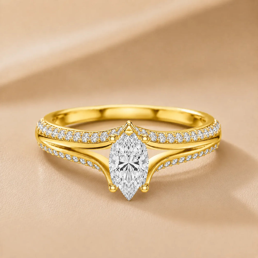 Promise of the Heart Ring with Side Stone