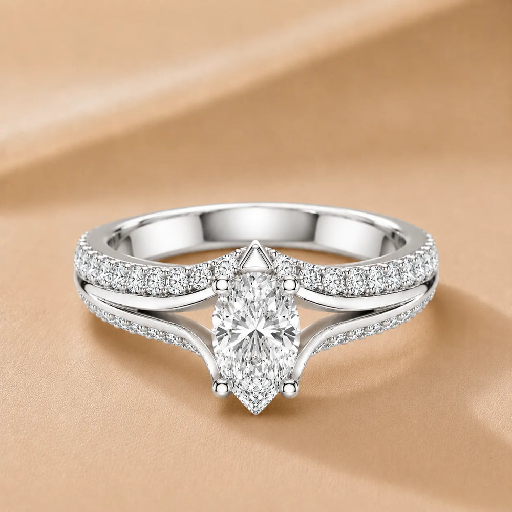 Promise of the Heart Ring with Side Stone