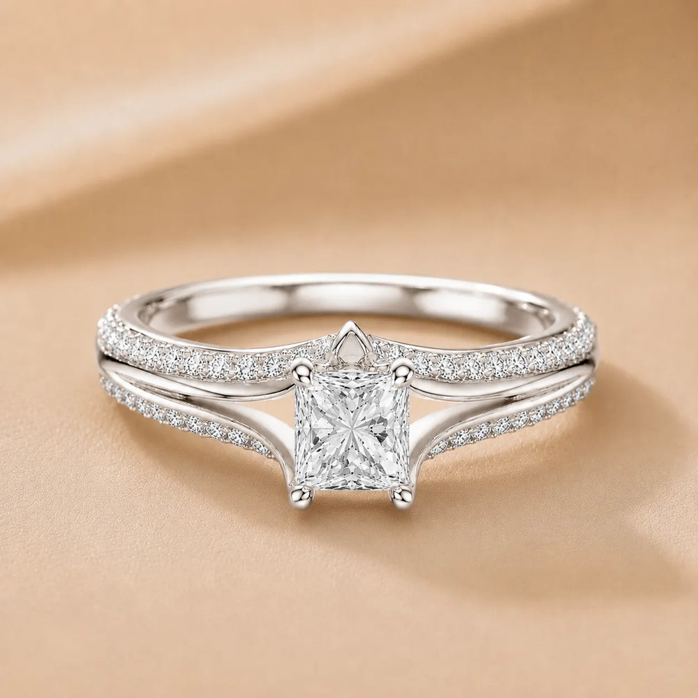 Promise of the Heart Ring with Side Stone