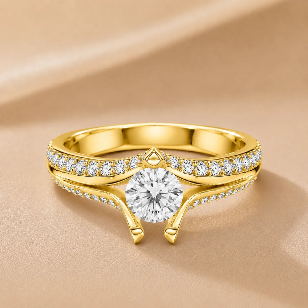 Promise of the Heart Ring with Side Stone
