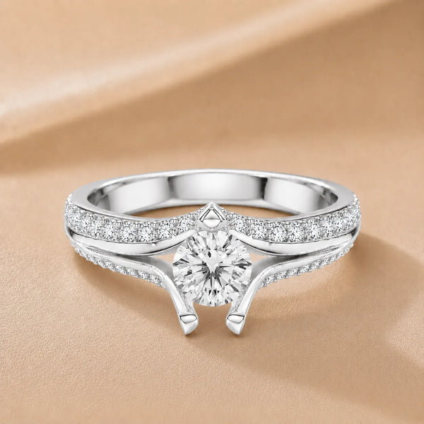 Promise of the Heart Ring with Side Stone