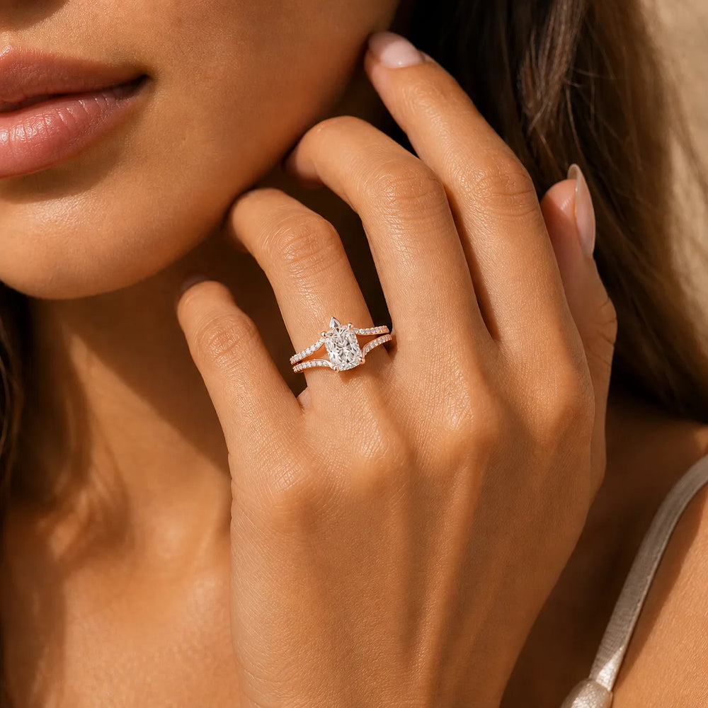 Promise of the Heart Ring with Side Stone