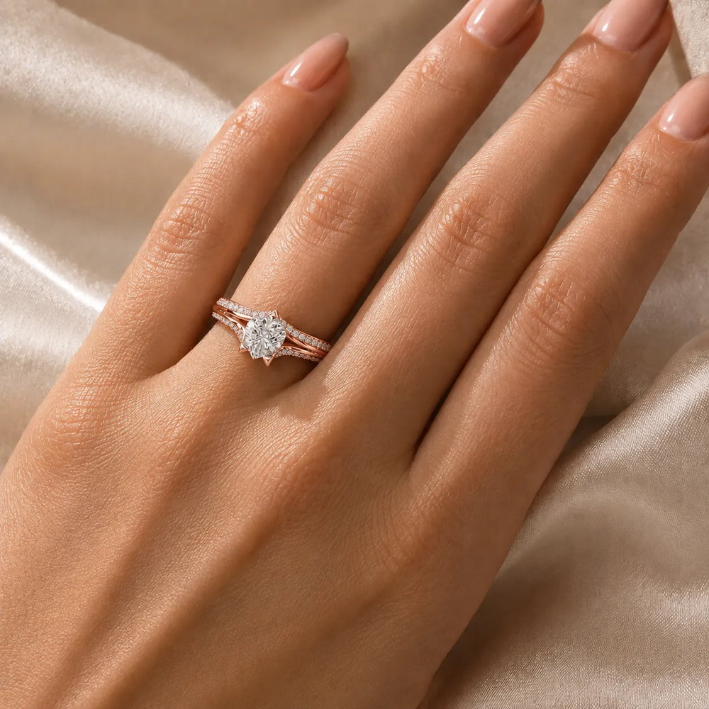 Promise of the Heart Ring with Side Stone
