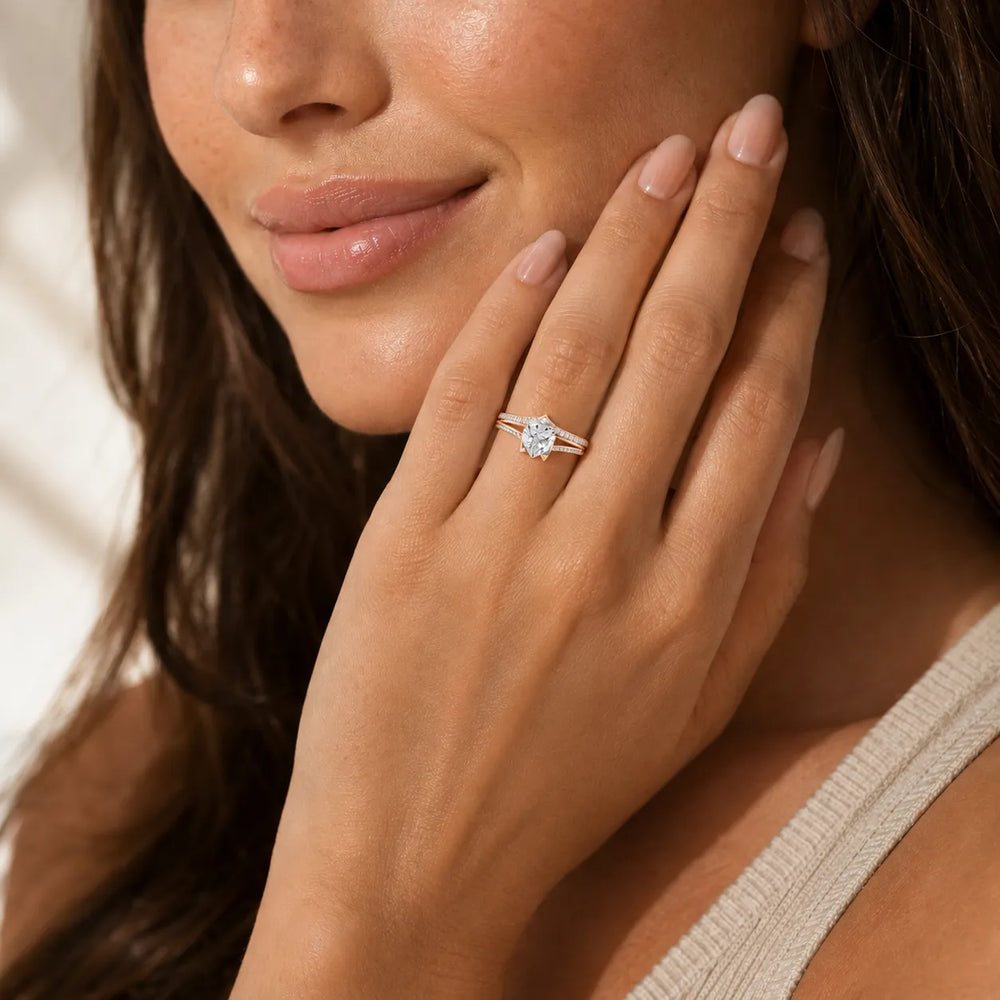 Promise of the Heart Ring with Side Stone