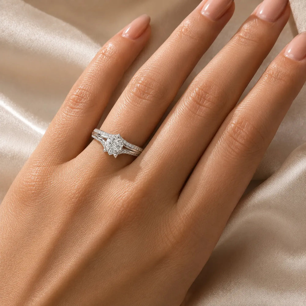 Promise of the Heart Ring with Side Stone