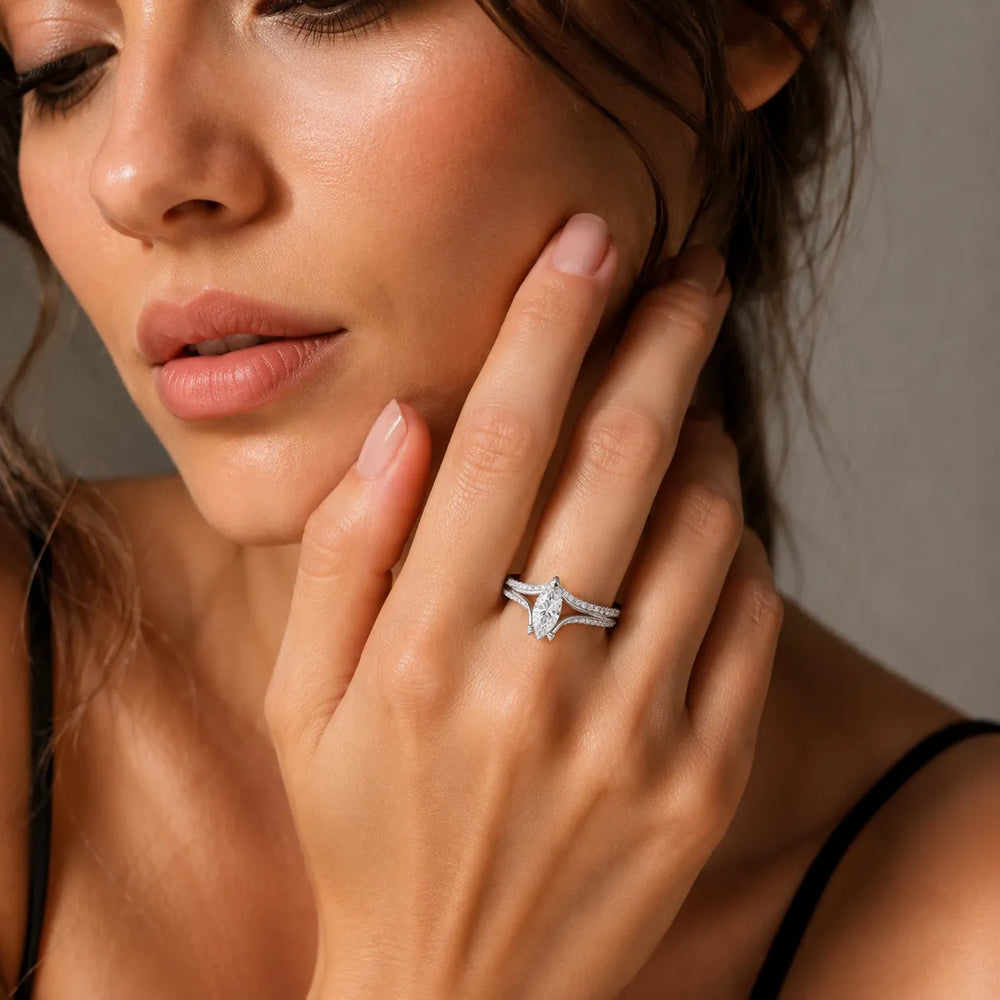 Promise of the Heart Ring with Side Stone
