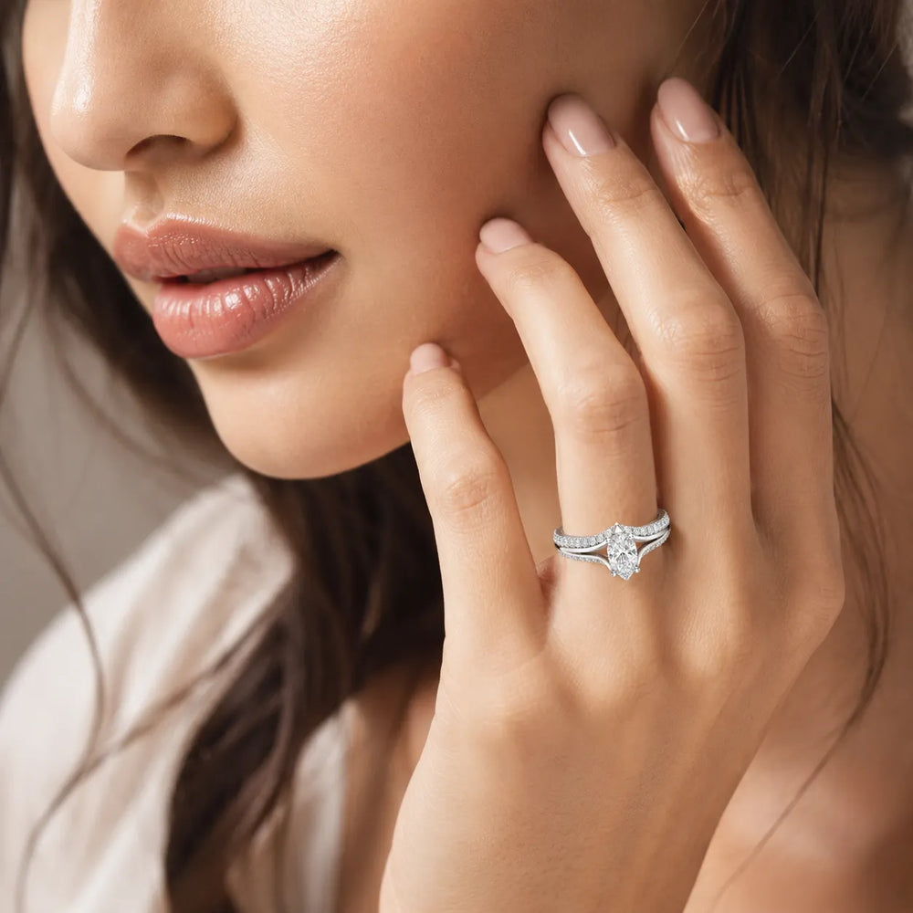 Promise of the Heart Ring with Side Stone